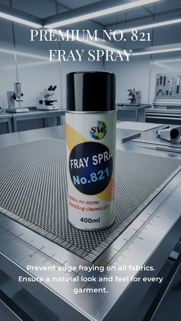SW No. 821 No Fray Spray. Minimum order of 1 box (12 pieces)