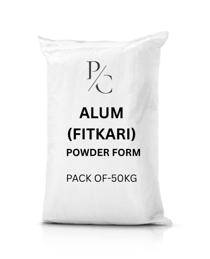 ALUM ( FITKARI ), 50KG (POWDER FORM),Minimum order 10 BEG.